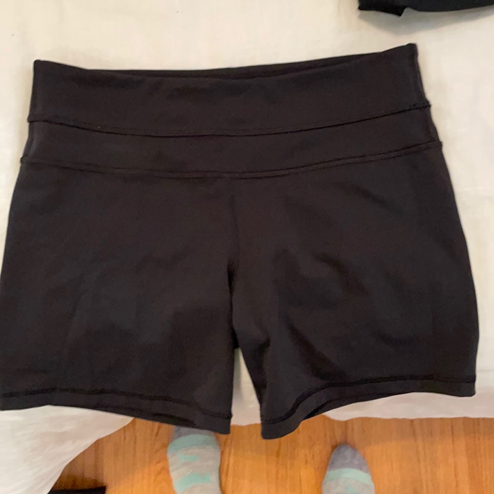 Black 6” Lululemon Biker Shorts